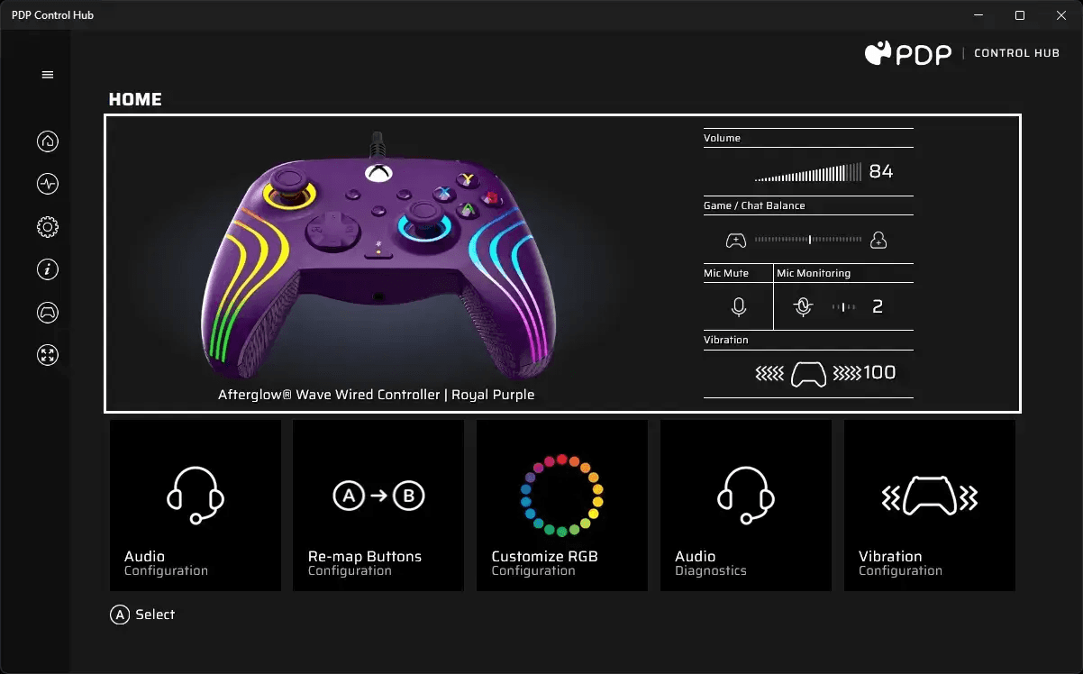 The original PDP Control Hub interface before the Swarm II redesign.