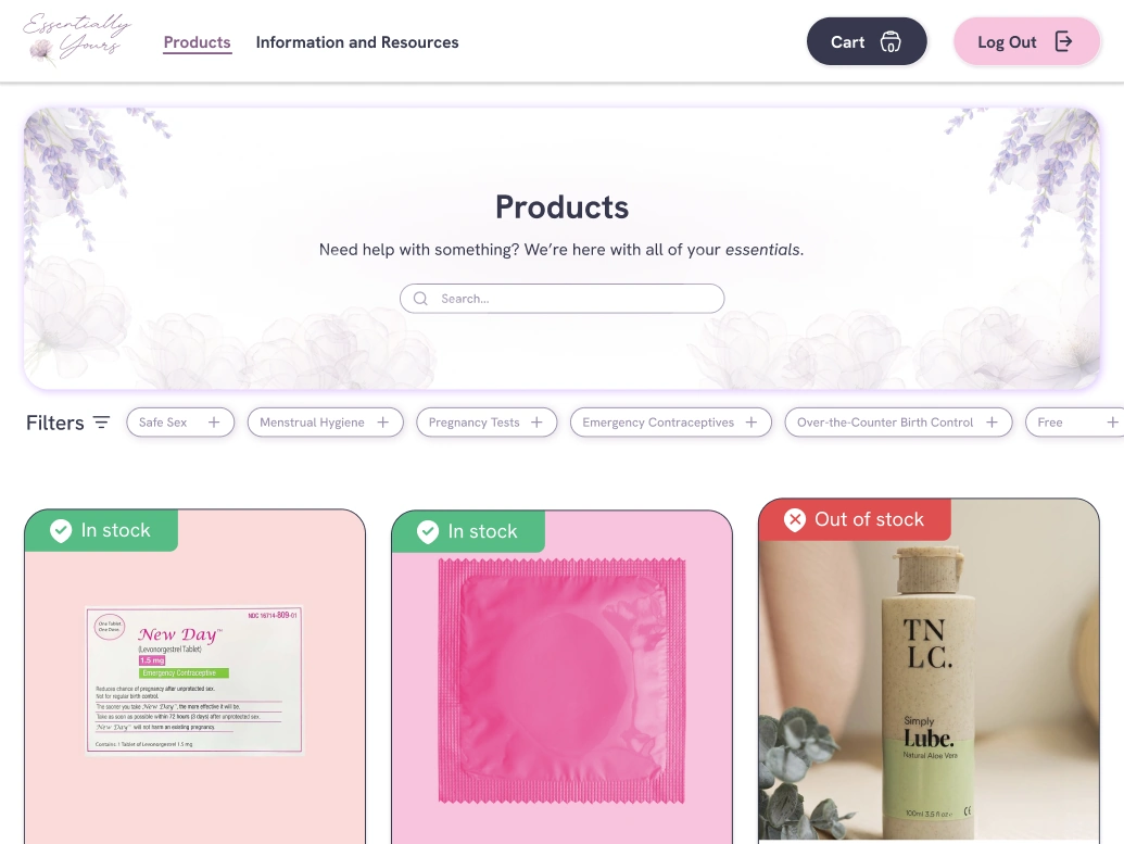 Browse essential products