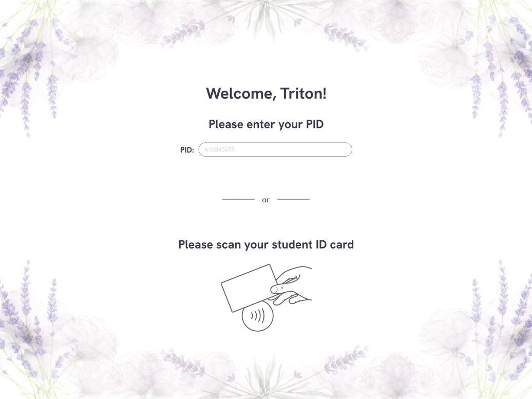 Student sign-in