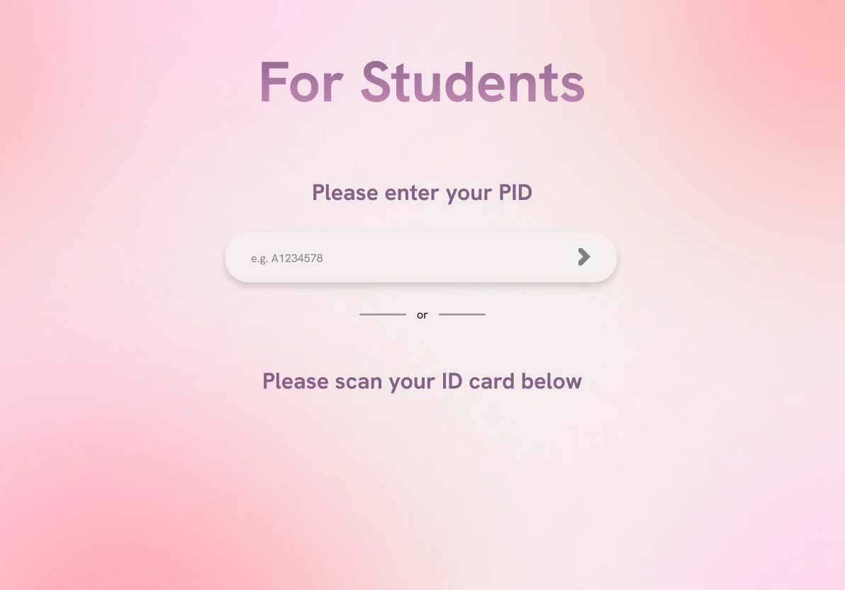 Student sign-in